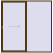 REHAU GENEO HST 2500x2550 мм WALNUT з двох сторін