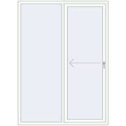 REHAU SYNEGO SLIDE 1600x2200 мм Білий (RAL 9016) з двох сторін REHAU SYNEGO SLIDE 1600x2200 мм Білий (RAL 9016) з двох сторін