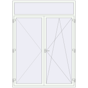 REHAU Euro 70 1750x2400 мм GOLDEN OAK ззовні