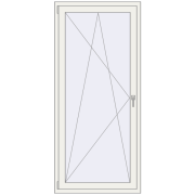 REHAU Euro 60 900x2000 мм Білий (RAL 9016) з двох сторін