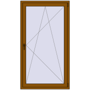 Балконні двері 1000x1800 мм REHAU Euro 70 GOLDEN OAK з двох сторін Балконні двері 1000x1800 мм REHAU Euro 70 GOLDEN OAK з двох сторін