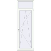 REHAU Euro 60 800x2400 мм Білий (RAL 9016) з двох сторін