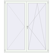 REHAU SYNEGO MD 1800x2100 мм Білий (RAL 9016) з двох сторін