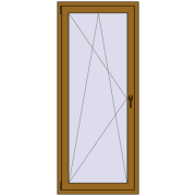 REHAU SYNEGO MD 800x1900 мм LIGHT_OAK з двох сторін