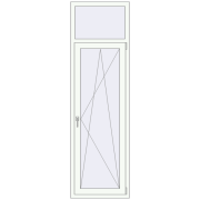 REHAU Euro 70 670x2249 мм Білий (RAL 9016) з двох сторін