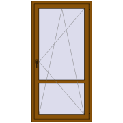 REHAU Euro 60 900x1800 мм GOLDEN OAK з двох сторін