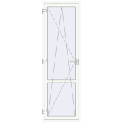 REHAU Euro 70 700x2150 мм Білий (RAL 9016) з двох сторін