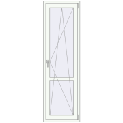 REHAU Euro 60 630x2080 мм Білий (RAL 9016) з двох сторін