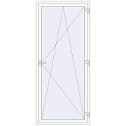 REHAU Euro 70 1000x2300 мм Білий (RAL 9016) з двох сторін