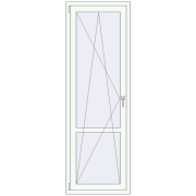 REHAU Euro 60 700x2100 мм Білий (RAL 9016) з двох сторін REHAU Euro 60 700x2100 мм Білий (RAL 9016) з двох сторін