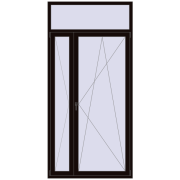 REHAU SYNEGO MD 1300x2700 мм BLACK_BROWN з двох сторін