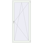 REHAU Euro 70 1000x2300 мм Білий (RAL 9016) з двох сторін