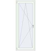 REHAU SYNEGO MD 800x2100 мм Білий (RAL 9016) з двох сторін
