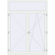 REHAU Euro 70 1730x2370 мм Білий (RAL 9016) з двох сторін
