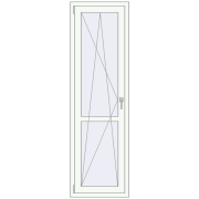 REHAU Euro 60 600x2000 мм Білий (RAL 9016) з двох сторін
