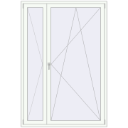 REHAU SYNEGO MD 1500x2200 мм Білий (RAL 9016) з двох сторін REHAU SYNEGO MD 1500x2200 мм Білий (RAL 9016) з двох сторін