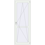 REHAU Euro 60 800x2200 мм Білий (RAL 9016) з двох сторін
