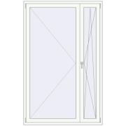 REHAU SYNEGO MD 1400x2200 мм Білий (RAL 9016) з двох сторін