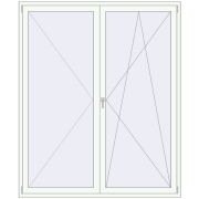 REHAU SYNEGO MD 1850x2270 мм Білий (RAL 9016) з двох сторін