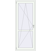 REHAU Euro 70 800x2000 мм Білий (RAL 9016) з двох сторін