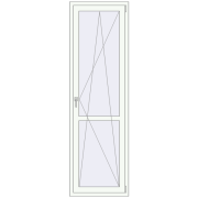REHAU Euro 70 700x2300 мм Білий (RAL 9016) з двох сторін