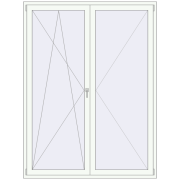REHAU Euro 70 1710x2270 мм Білий (RAL 9016) з двох сторін