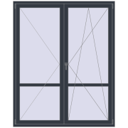 REHAU SYNEGO MD 1700x2100 мм ANTHRACITE_GREY_STRUKTURAL з двох сторін REHAU SYNEGO MD 1700x2100 мм ANTHRACITE_GREY_STRUKTURAL з двох сторін