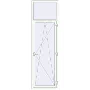 REHAU Euro 60 800x2700 мм Білий (RAL 9016) з двох сторін