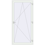REHAU Euro 70 1060x2220 мм Білий (RAL 9016) з двох сторін