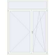REHAU SYNEGO MD 2000x2700 мм Білий (RAL 9016) з двох сторін REHAU SYNEGO MD 2000x2700 мм Білий (RAL 9016) з двох сторін