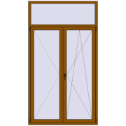 REHAU SYNEGO MD 1400x2500 мм GOLDEN OAK з двох сторін