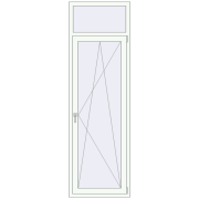 Балконні двері 750x2400 мм REHAU Euro 70