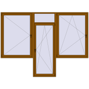 REHAU Euro 70 3250x2400 мм GOLDEN OAK з двох сторін