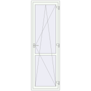 REHAU Euro 70 750x2350 мм Білий (RAL 9016) з двох сторін REHAU Euro 70 750x2350 мм Білий (RAL 9016) з двох сторін