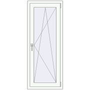REHAU Euro 60 600x1500 мм Білий (RAL 9016) з двох сторін