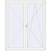 REHAU Euro 60 1700x2100 мм Білий (RAL 9016) з двох сторін