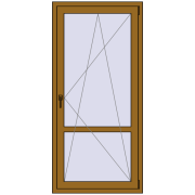 REHAU Euro 60 860x1820 мм LIGHT_OAK з двох сторін