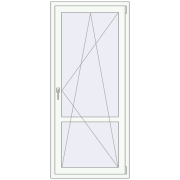 Балконні двері 800x1780 мм REHAU Euro 60