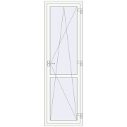 REHAU Euro 70 700x2300 мм Білий (RAL 9016) з двох сторін