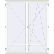 REHAU SYNEGO MD 2000x2400 мм Білий (RAL 9016) з двох сторін