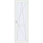 REHAU Euro 60 710x2190 мм Білий (RAL 9016) з двох сторін