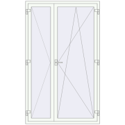 REHAU Euro 70 1300x2150 мм Білий (RAL 9016) з двох сторін
