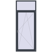 Балконні двері 1000x2500 мм REHAU Euro 70