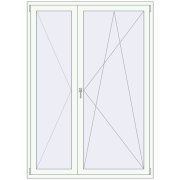 REHAU Euro 60 1500x2100 мм Білий (RAL 9016) з двох сторін