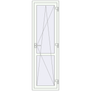 REHAU Euro 60 600x2000 мм Білий (RAL 9016) з двох сторін REHAU Euro 60 600x2000 мм Білий (RAL 9016) з двох сторін