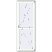 REHAU Euro 60 800x2200 мм Білий (RAL 9016) з двох сторін