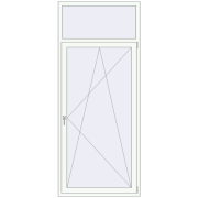 REHAU SYNEGO MD 1050x2500 мм ANTHRACITE_GREY_STRUKTURAL ззовні