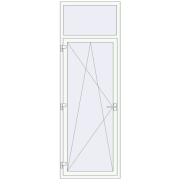 REHAU Euro 70 850x2500 мм Білий (RAL 9016) з двох сторін