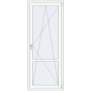REHAU Euro 70 800x2000 мм Білий (RAL 9016) з двох сторін