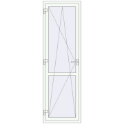 REHAU Euro 60 700x2230 мм Білий (RAL 9016) з двох сторін